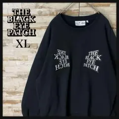 1294 U【希少モデル・ＸＬ】ブラックアイパッチ☆ミラー刺繍ロゴ スウェット