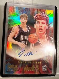 激レア選手 美サイン Auto Panini Jason Williams ジェイソン・ウィリアムス NBA 直筆 サイン カード バスケ Kings キングス ユニフォーム