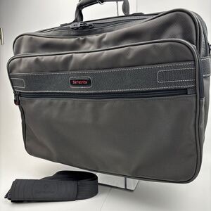 Samsonite サムソナイト　ビジネスバッグ　ブリーフケース　ショルダーバッグ 2way グレー　２層　丈夫　軽い　通勤　出張　