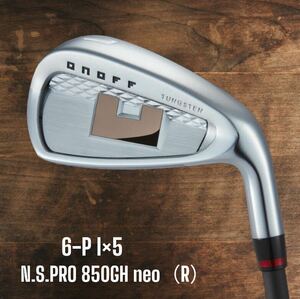 ONOFF オノフ 2024 AKA アイアン 6-P 5本セット N.S.PRO 850GH neo