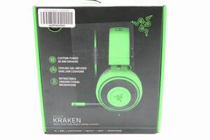 52JY☆RAZER KRAKEN Multi-platform wired ゲーミングヘッドセット 動作OK 現状品