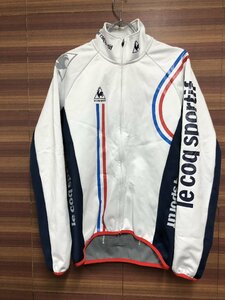 HL650 ルコックスポルティフ le coq sportif 長袖サイクルジャケット 白紺 M 裏毛