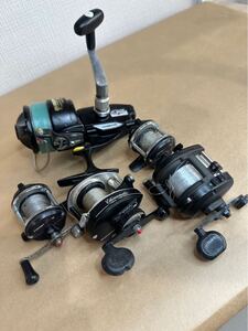 1円スタート まとめ5点 リール SHIMANO シマノ Daiwa ダイワ CORONET ST-7RL CORONET ST-5RL OLYMPIC ニュースパーク250 動作未確認