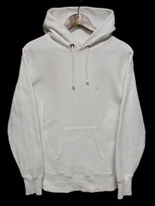 Champion チャンピオン REVERSE WEAVE リバースウィーブ スウェット パーカー M★ホワイト 白 無地 青単色タグ 復刻 フーディー C8-J140