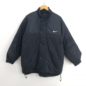 【中古】90s～00s NIKE 中綿ジャケット M ブラック ナイキ 白タグ[240010401824]