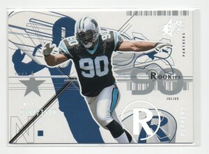 2002 Upper Deck SPX カードNO.143[JULIUS PEPPERS]Rookie Card 0397/1500 NFL