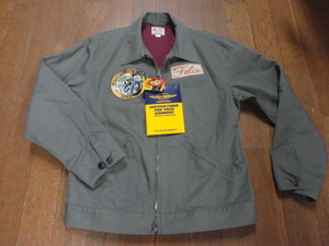 美品 トイズマッコイ モスグリーン/L　スポーツウエア ユーティリティ JKT "WILDCAT TOUR 1953" TMJ2307 / TOYS McCOY 