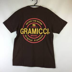 未使用 グラミチ フリークスストア別注　GRAMICCI 半袖Tシャツ ブラウン Sサイズ サークルロゴ GMT-20S1492