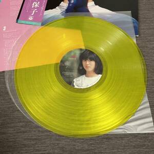 【カラーレコード帯付】河合奈保子 LIVE ライヴ NAOKO KAWAI ヤングボーイ 大きな森の小さなお家 / LP レコード / AF-7019 / ライナー有