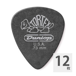 ギターピック 12枚 セット ジムダンロップ 0.73mm 488 Tortex Pitch Black Standard JIM DUNLOP ジムダン