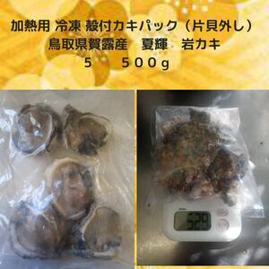 1 加熱用 冷凍 殻付カキパック（片貝外し）