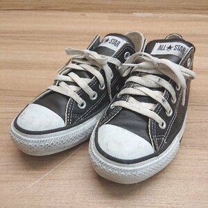 ◇ CONVERSE コンバース 1B906 レザーオールスター OX ロ－カットスニーカー サイズ24.5 ブラック レディース E