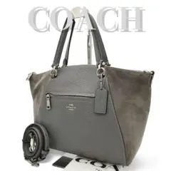 COACH サッチェル ショルダーバッグ 2way スウェード F79999