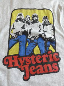 美品 HYSTERIC GLAMOUR Hysteric Jeans 長袖Tシャツ グレー Sサイズ 02223CL09