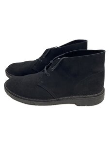 Clarks◆チャッカブーツ/US9/BLK/スウェード/31691