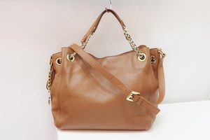 マイケルコース MICHAEL KORS レザー　2WAYバッグ ブラウン kz4024173554