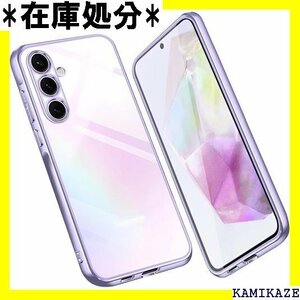 Galaxy A55 ケース SC-53E カバー ク ストラップホール付き ギャラクシー A55 カバー 薄紫 339