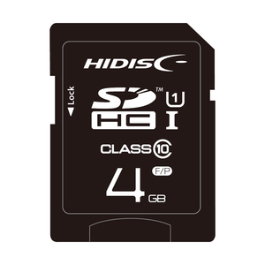 送料無料メール便 SDカード 4GB SDHCカード クラス10 UHS-1 ケース付き/HDSDH4GCL10UIJP3/2330 HIDISC