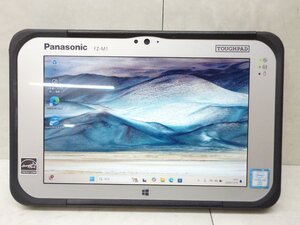 ☆1円☆第6世代 Panasonic TOUGHPAD FZ-M1F150JVJ☆Core m5-6Y57 1.10GHz/4GB/SSD128GB/累積時間12830/無線/Bluetooth/WAN/カメラ/Office☆