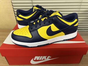 Nike Dunk Low Michiganナイキ ダンク ロー ミシガン 紺黄色　DD1391-700 27.5 新品未使用