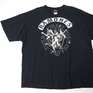 US輸入 RAMONES ラモーンズ Tシャツ ビッグシルエット◎ブラック(3XL)