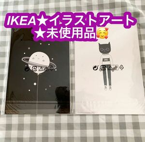 IKEA★イラストアート★２枚セット★未使用品♪