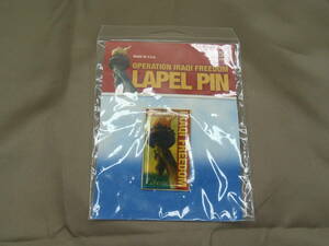 ＵＳＡ製　ピンズ　「ＬＡＰＥＬ　ＰＩＮ」　OPERATION　IRAQI　FREEDOM　イラク戦争における自由作戦？　未使用・中古品