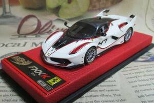 ☆激レア絶版*世界100台*BBR*1/43*Ferrari FXX K #47 2015 アヴスホワイト*フェラーリ≠MR