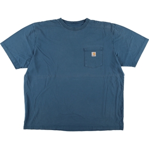 古着 カーハート Carhartt ORIGINAL FIT 半袖 ワンポイントロゴポケットTシャツ メンズXXL相当 /eaa430946