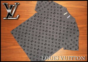 激レア LOUIS VUITTON モノグラムＴシャツ ルイヴィトン グレー ブラック 国内正規 メンズ M 即完売品 カットソー ブルゾン バッグ ベルト