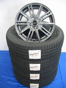 ブリヂストン 国産 スタッドレス タイヤ VRX3 185/70R14 ＆ アルミホイール セット 新品 4本 総額82800円～ フリード スパイク カローラ