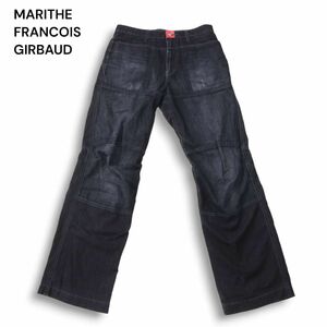 MARITHE FRANCOIS GIRBAUD マリテフランソワ ジルボー 立体裁断★ USED加工 デザイン デニム パンツ ジーンズ Sz.M　メンズ　I4B01775_A#R