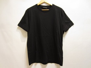 期間限定セール プラダ PRADA 紳士半袖Ｔシャツ 綿100％ ブラック/無地 DNA829