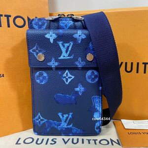 国内正規品 新品同様 LOUIS VUITTON ルイヴィトン フォンポーチ モノグラム ウォーターカラー メッセンジャー ショルダーバッグ 付属品