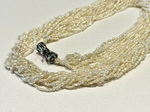 高品質！ あこや本真珠 ケシパール 12連 ネックレス 芥子 希少 ジュエリー アクセサリー pearl necklace jewelry ヴィンテージ 天然真珠