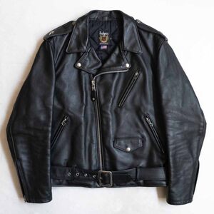 【美品/舶来堂別注モデル】SCHOTT【613RD/ワンスター ダブル ライダース ジャケット】40 USA製 ショット 2412546