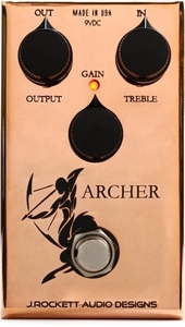 新品 即納 J.Rockett Audio Designs The Jeff Archer Boost Overdrive - Copper Plated Rockett Pedals