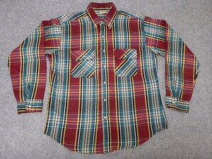 ファイブブラザー　ＦＩＶＥＢＲＯＴＨＥＲ　Ｌサイズ　チェック　ネルシャツ　美品　’９０年代　ＵＳＡ製