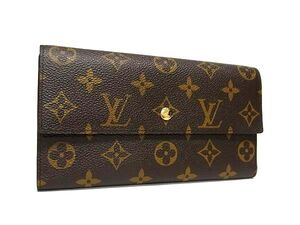 1円 ■新品■未使用■ LOUIS VUITTON ヴィトン M61217 モノグラム ポルトフォイユインターナショナル 三つ折り 長財布 ブラウン系 FJ2837