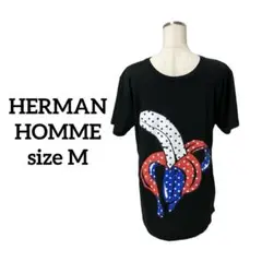 ハーマンオム プリント Tシャツ バナナ 星 M HERMAN HOMME