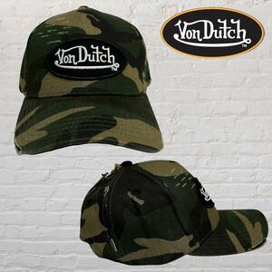 新品　Von Dutch ダメージ加工キャップ　ボンダッチ　古着加工CAP 帽子　Y2Kファッション　韓国ファッション