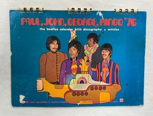 *M1798 ビートルズのカレンダー「PAUL, JOHN, GEORGE, RINGO 