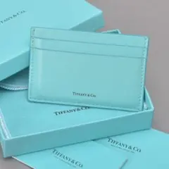 美品 TIFFANY＆Co. ティファニー カードケース パスケース レザー