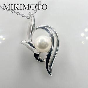 【本真珠】MIKIMOTO ミキモト　ペンダント　Silvar刻印　ネックレス　シルバー ペンダント パール 送料無料