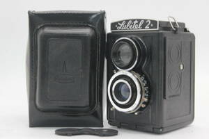 【返品保証】 Lubitel 2 Nomo T-22 75mm F4.5 ケース付き 二眼カメラ s3867