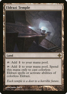 MTG ■土地/英語版■《エルドラージの寺院/Eldrazi Temple》★FOIL★ エルドラージ覚醒 ROE