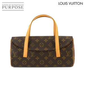 新品同様 ルイ ヴィトン LOUIS VUITTON モノグラム ソナチネ ハンド バッグ ブラウン ゴールド 金具 M51902 90233820