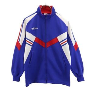 アディダス 80s 90s デサント製 トラックジャケット 160 ブルー adidas ジャージ キッズ