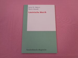 ★洋書　『 Lateinische Metrik 』　 James W. Halporn　Martin Ostwald　Vandenhoeck & Ruprecht