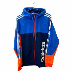 adidas ジャージ XLサイズ相当 アディダス フード付き ブルー系 古着卸 アメリカ仕入 t2410-3313